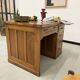Oak and veneer counter or desk