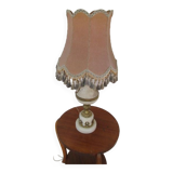 Grande lampe ancienne en albâtre et bronze