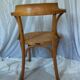 Fauteuil de bureau canné hêtre courbé