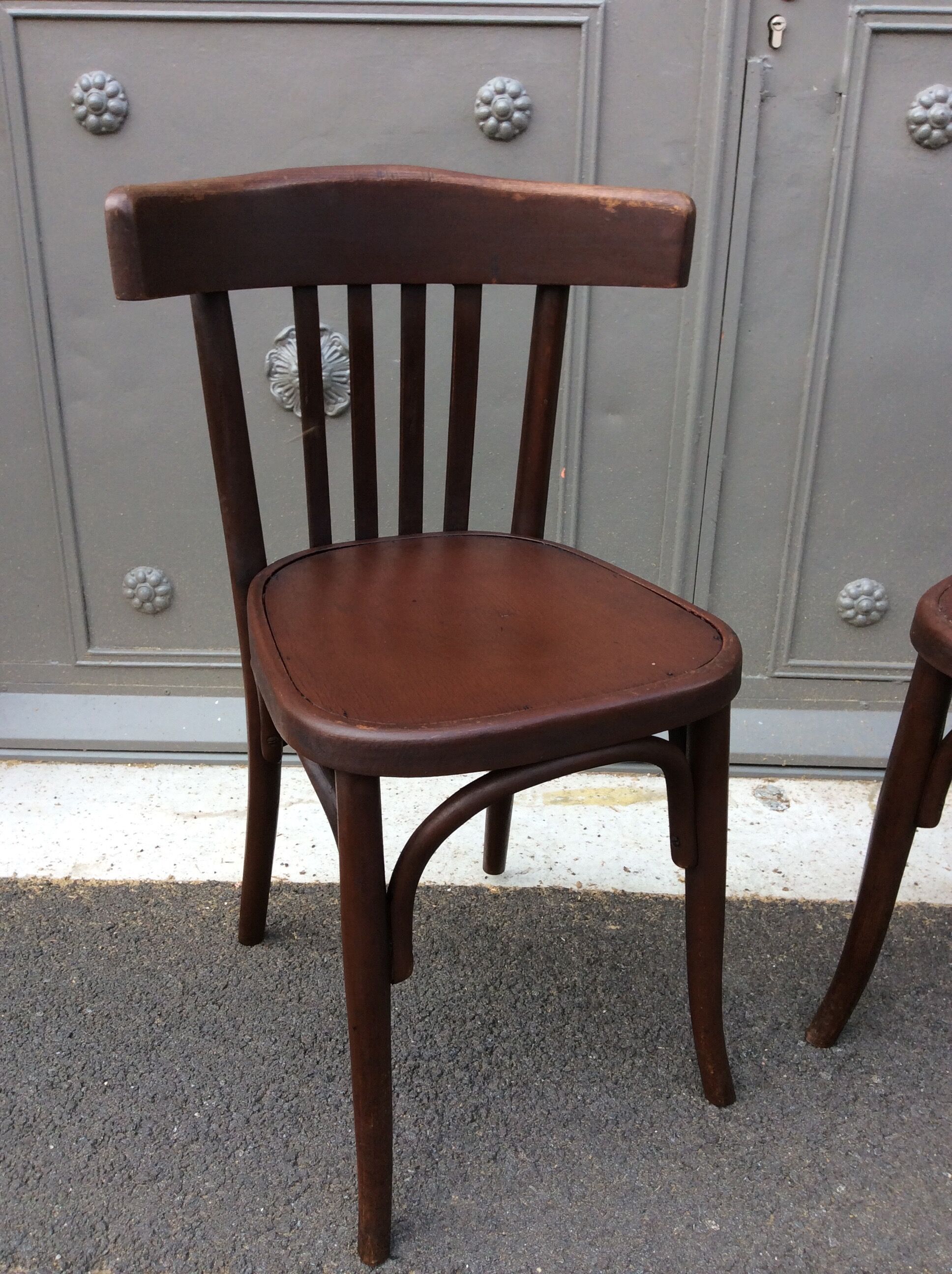 Pair of vintage bistro chairs