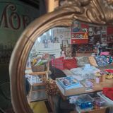 Antique gilded mirror