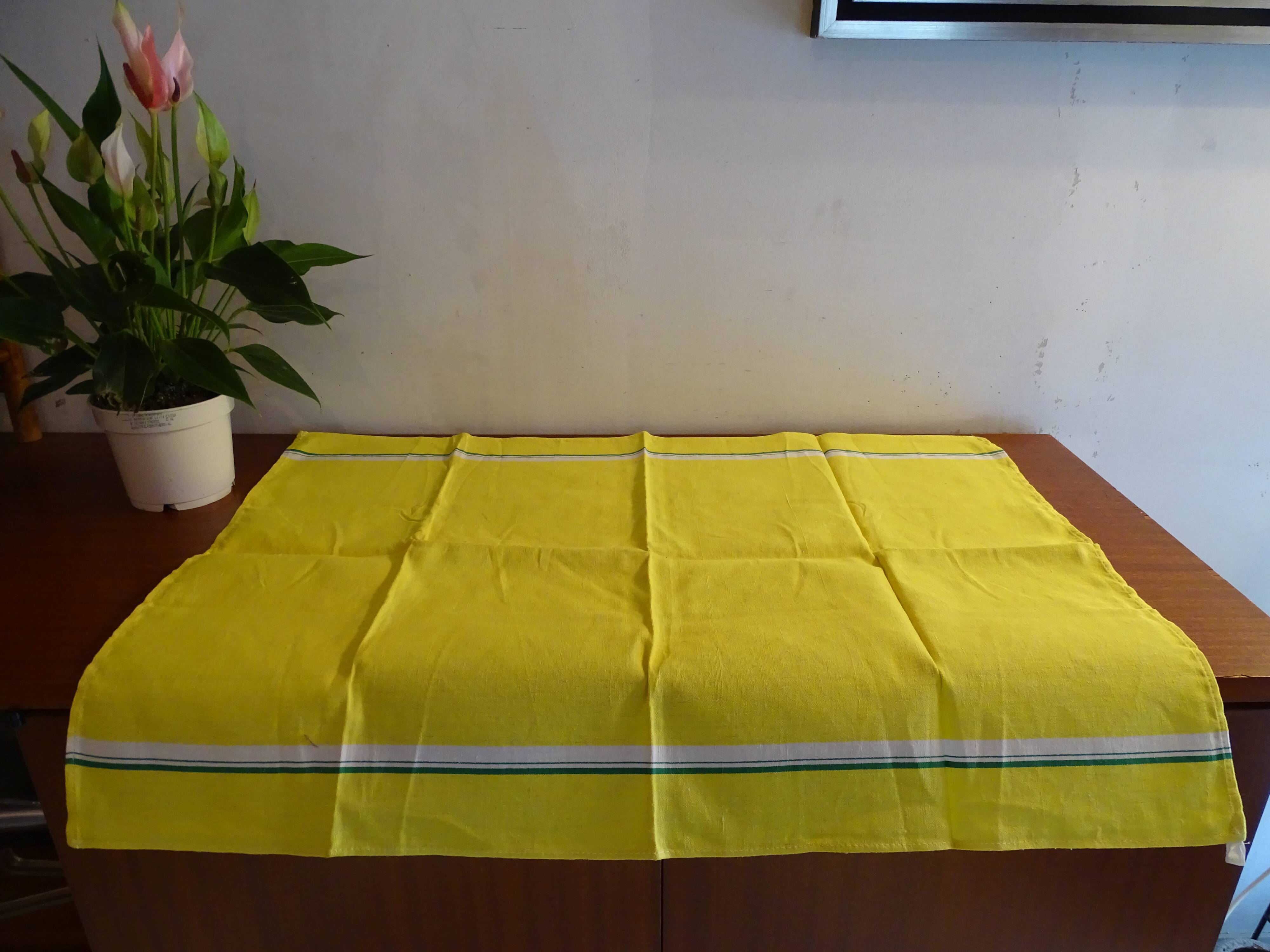 3 old linen tea towels 75 x 55