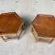 2 vintage bamboo coffee tables