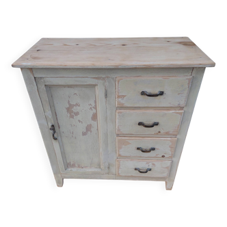 Parisian buffet, chippy paint effect