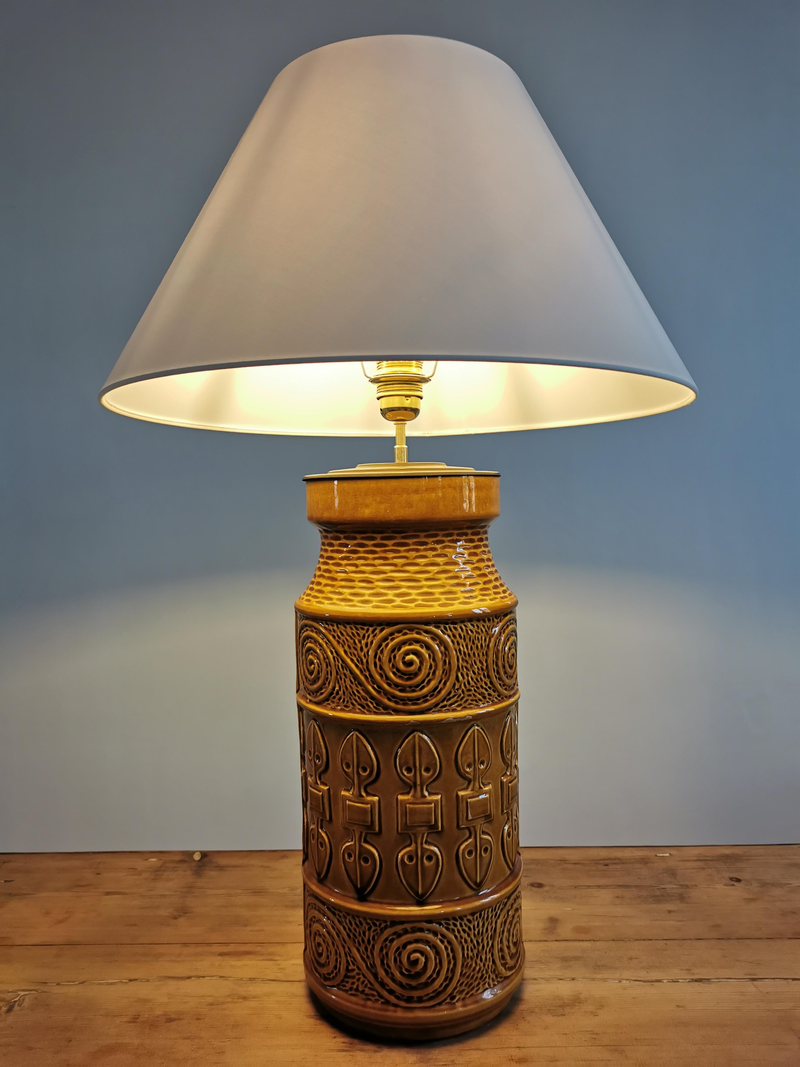 Ceramic lamp Scheurich circa 50s