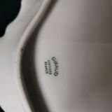 white Limoges porcelain crudité dish