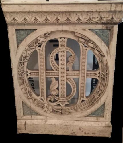 Wooden and marble gate, old Charles X era
