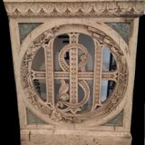 Portillon bois et marbre, ancien  époque Charles X
