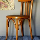 Chaise de bistrot Mahieu en bois courbé début XXème