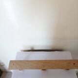 Vintage raw wood wall coat rack