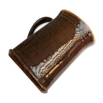 Old pitcher with glazed sandstone spout - 50s