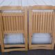 Paire de chaises pliantes en hêtre vintage