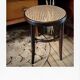 Tabouret bois et cannage