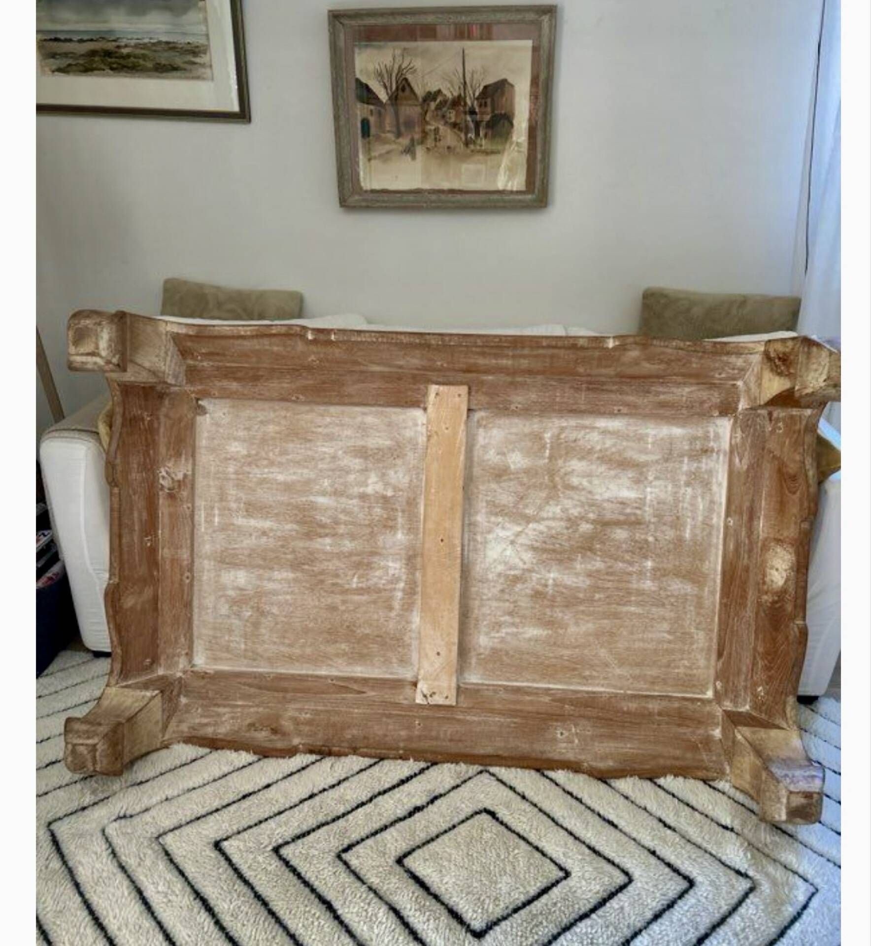Solid wood coffee table