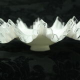 Toothed white opaline lampshade 30s