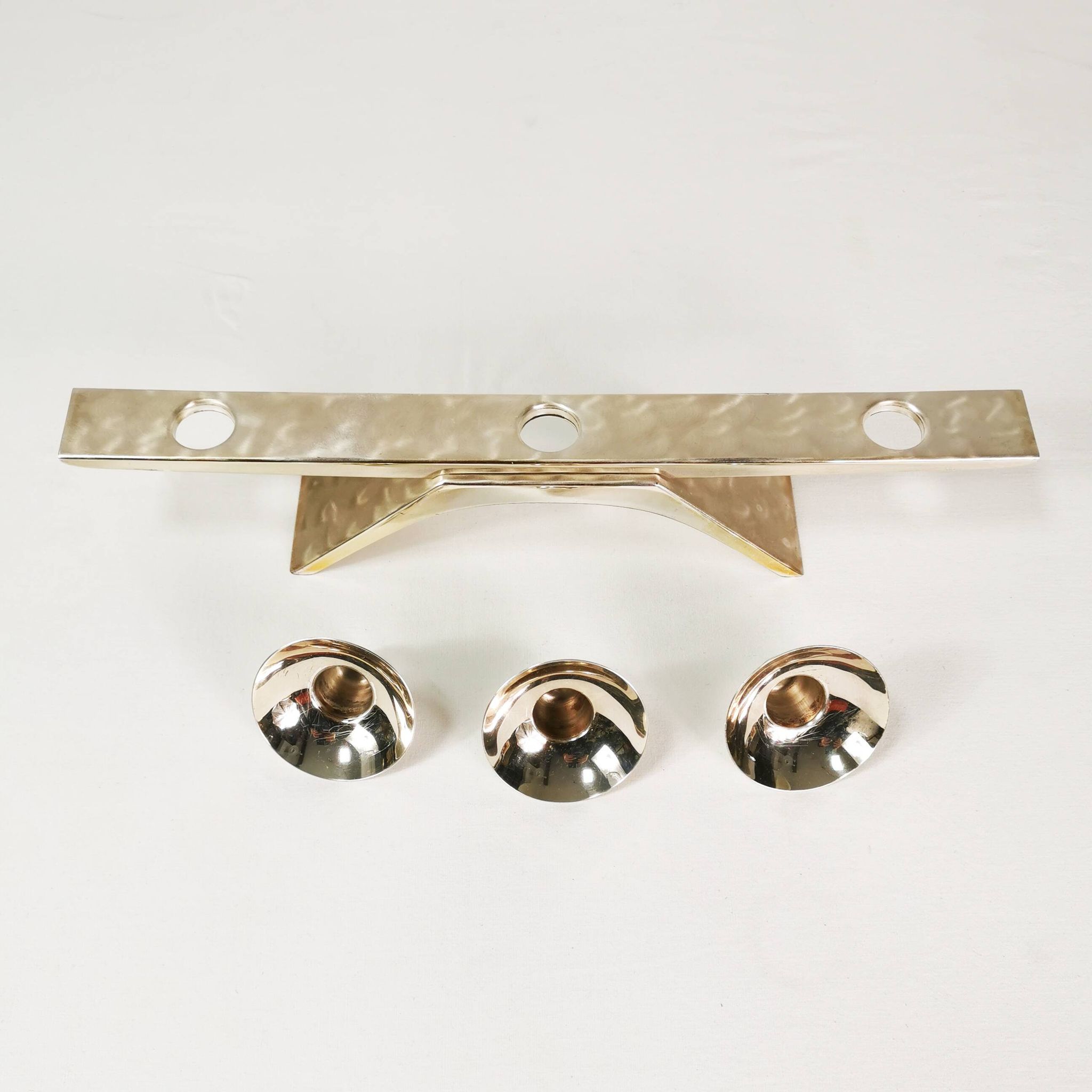 Mid Century Candlestick, WMF, designed by Kurt Radke, 1960s.