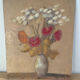 Bouquet of flowers, oil on wood panel, signed Vlad Tiberin.