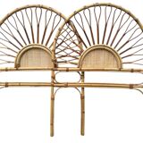 60s rattan headboard