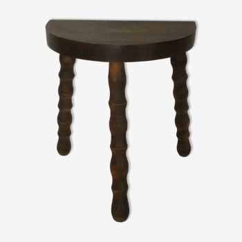 Tripod oak stool