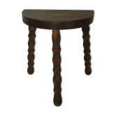Tabouret en chêne tripode