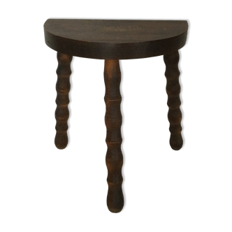 Tripod oak stool