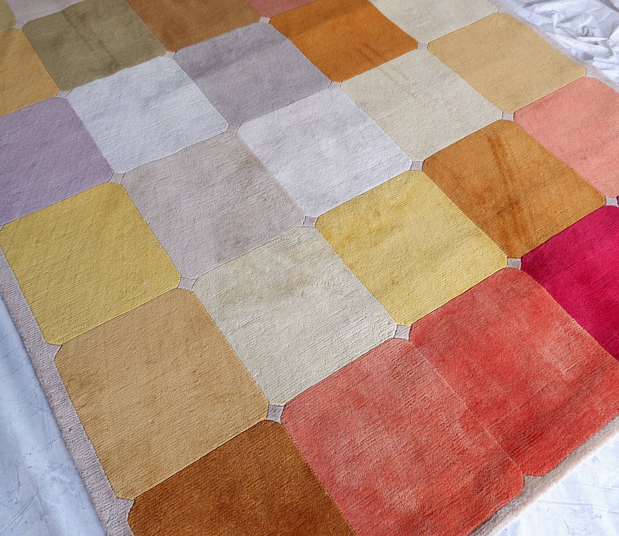 Wool velvet carpet "Robert Le Héros" Paris - 1990s 186x278