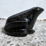 Black marble frog paper press