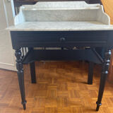 Toilet table with marble