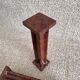 Set of 8 Bakelite knife rests with mahogany effect Art Deco