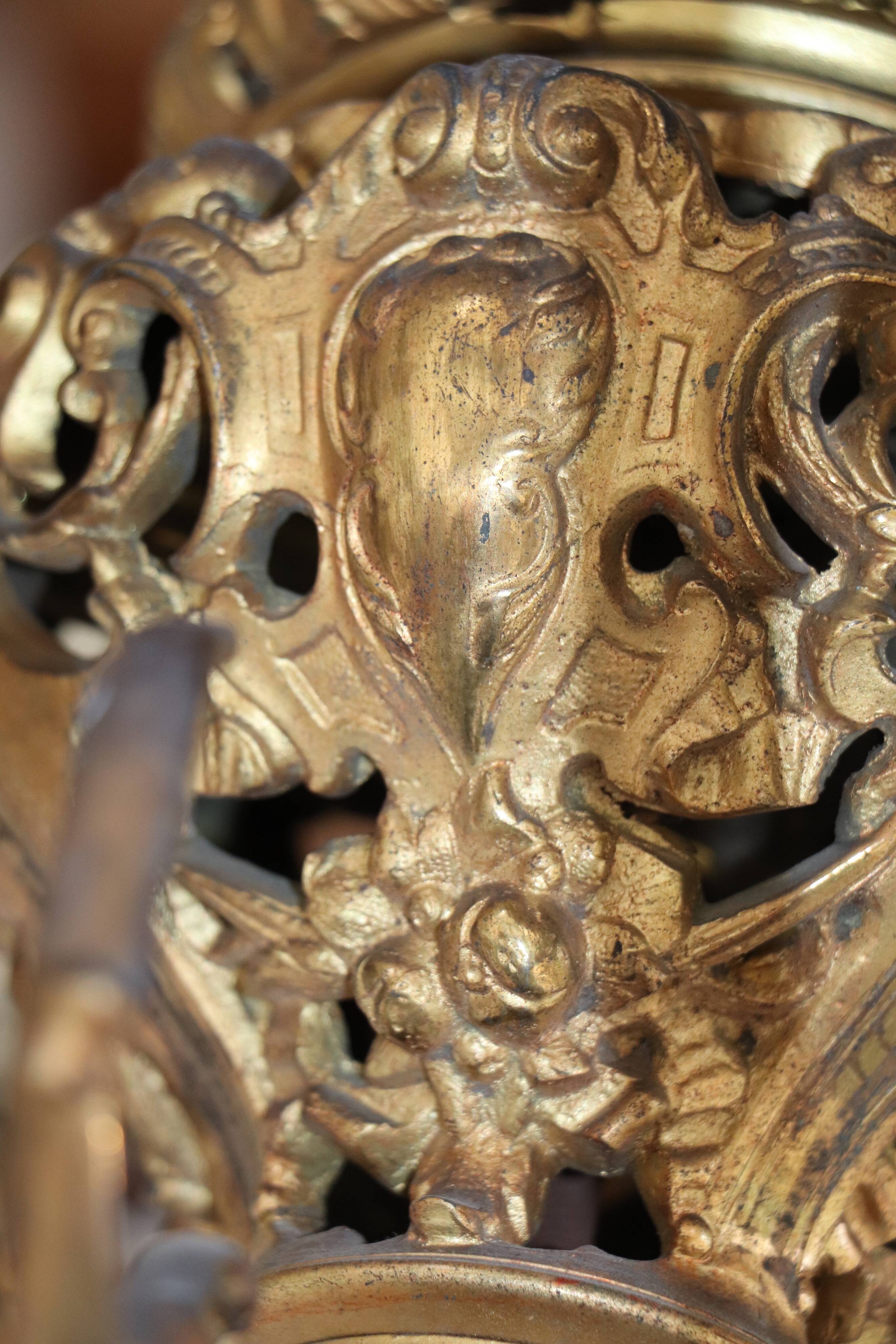 Golden bronze lustre XlX angelots