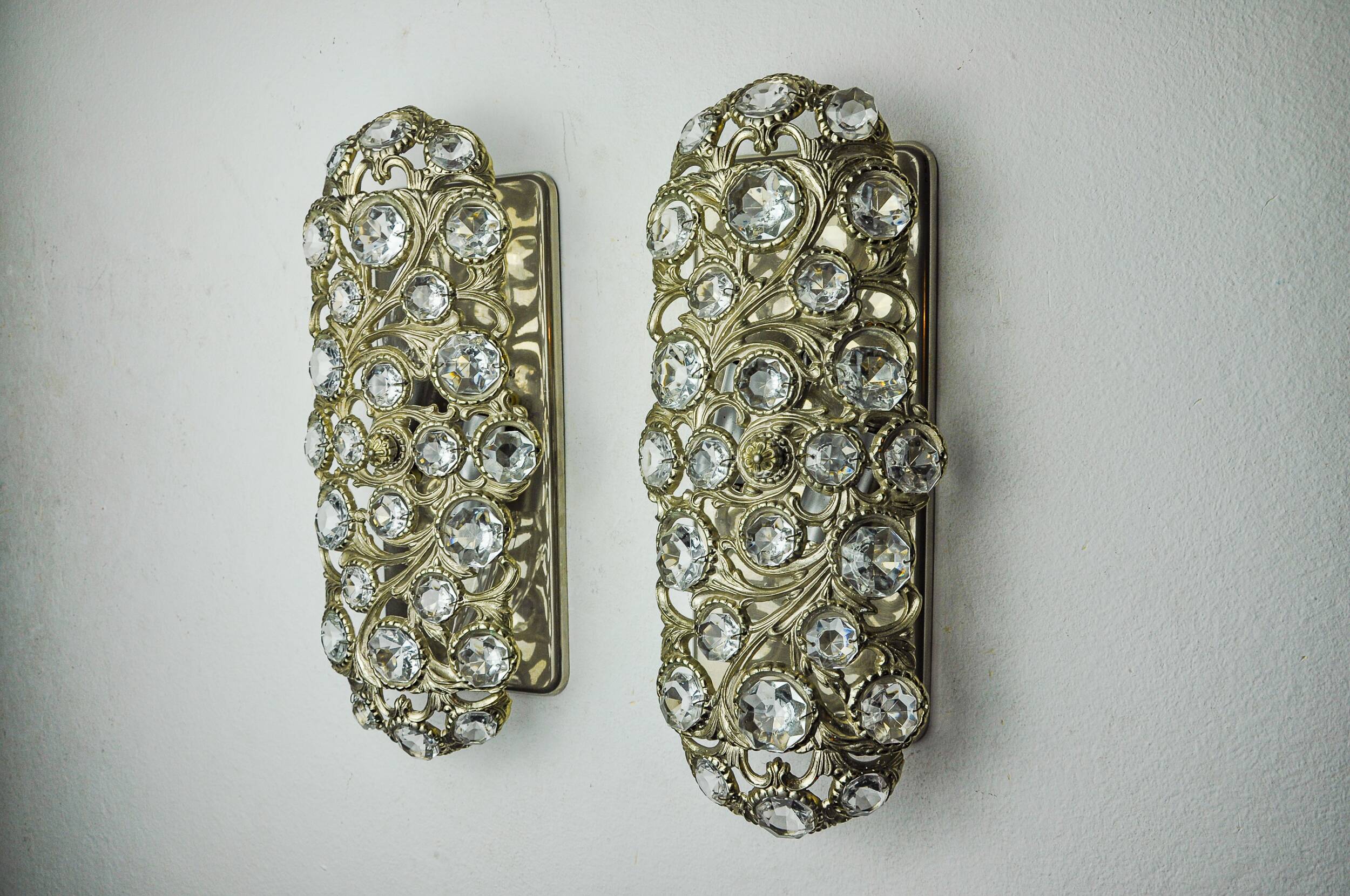 Pair of Palwa wall lights by Ernest Palm, 1960, Spain