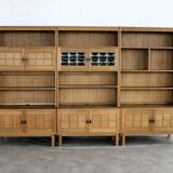 brutalist bookcase | wall cabinet | oak | 60s | Danish (2)