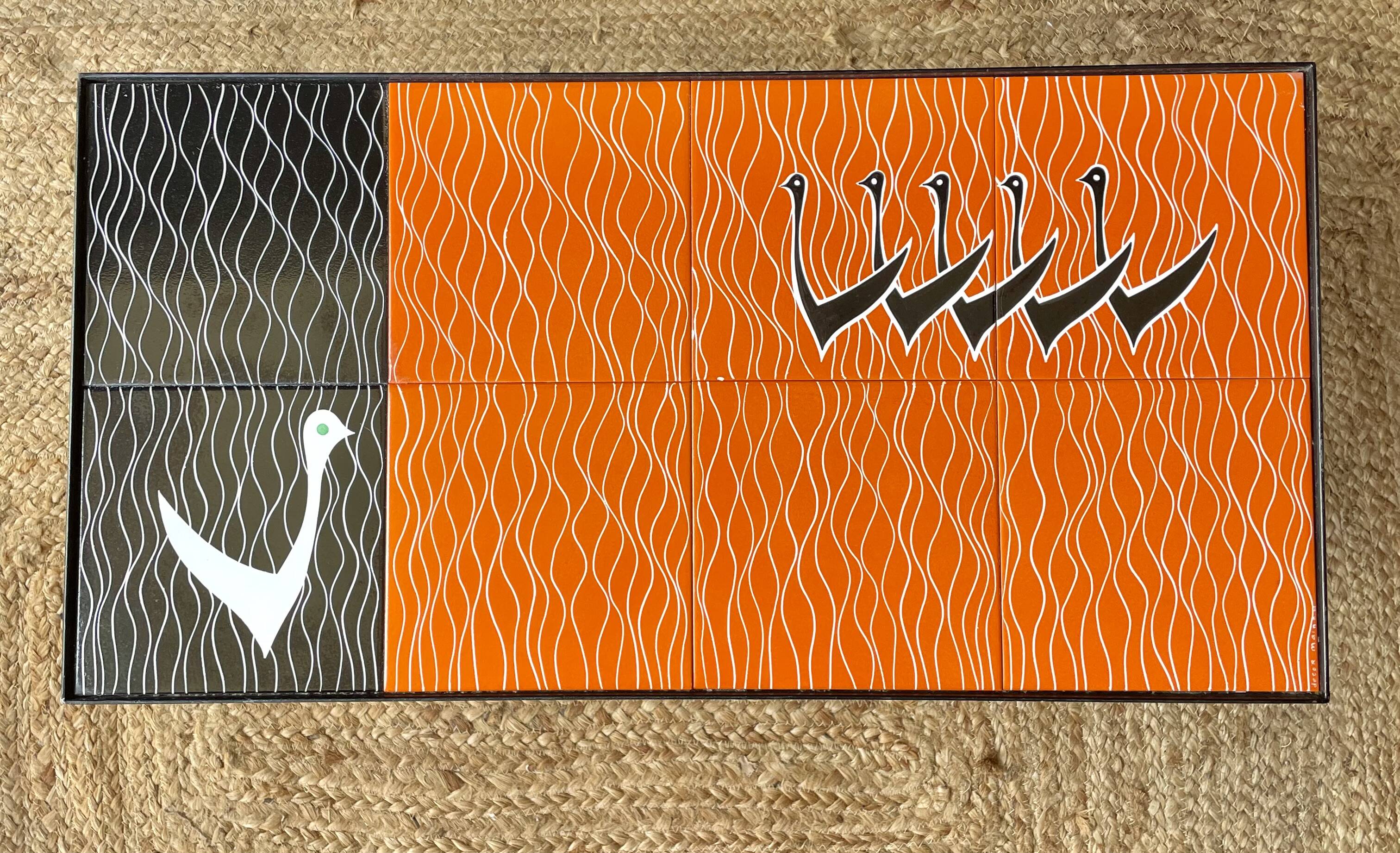 Ceramic tile coffee table