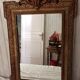 Golden Wood Mirror, stamped AB Bordeaux, Louis XVI style – Late 19th century