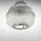1960's Glass & Metal Pendant, Czechoslovakia