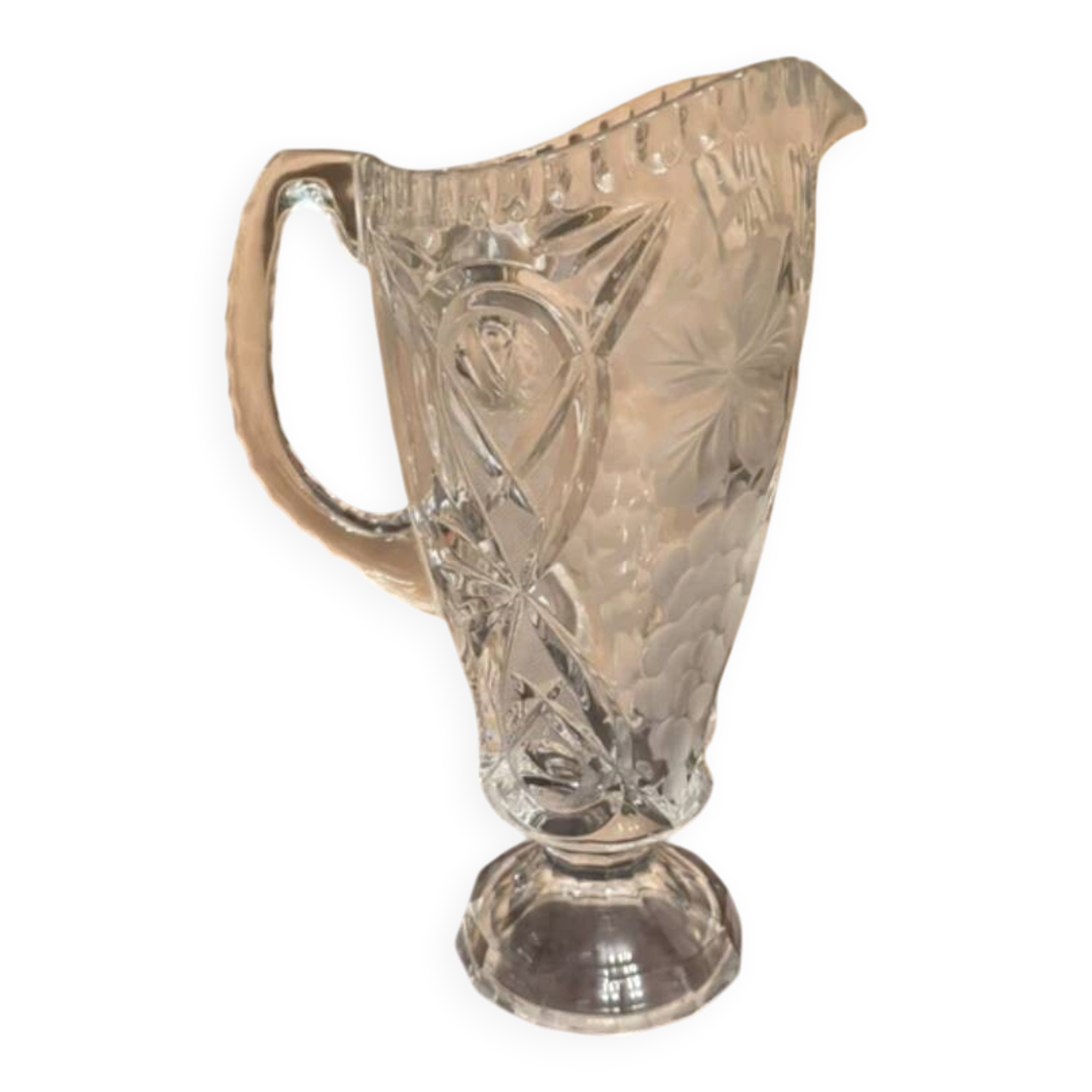cut crystal carafe 1880-1910