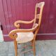 Armchair with wooden sticks and mulch - Louis Phillipe style.