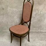 Série de 4 anciennes chaises bistrot Thonet en bois courbé
