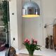 Large Mid-Century Space Age Bell Pendant in Chrome from Staff, 1970s