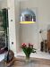 Large Mid-Century Space Age Bell Pendant in Chrome from Staff, 1970s