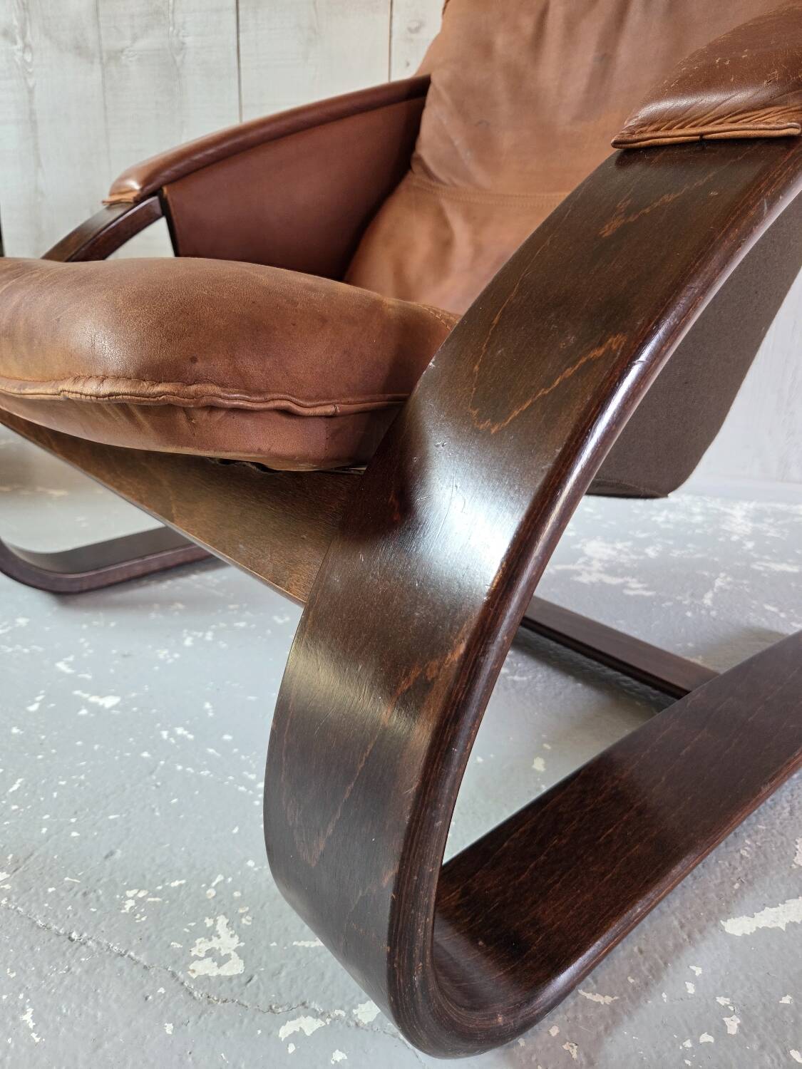 Leather armchair