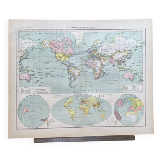 1891 - Political planisphere late nineteenth century