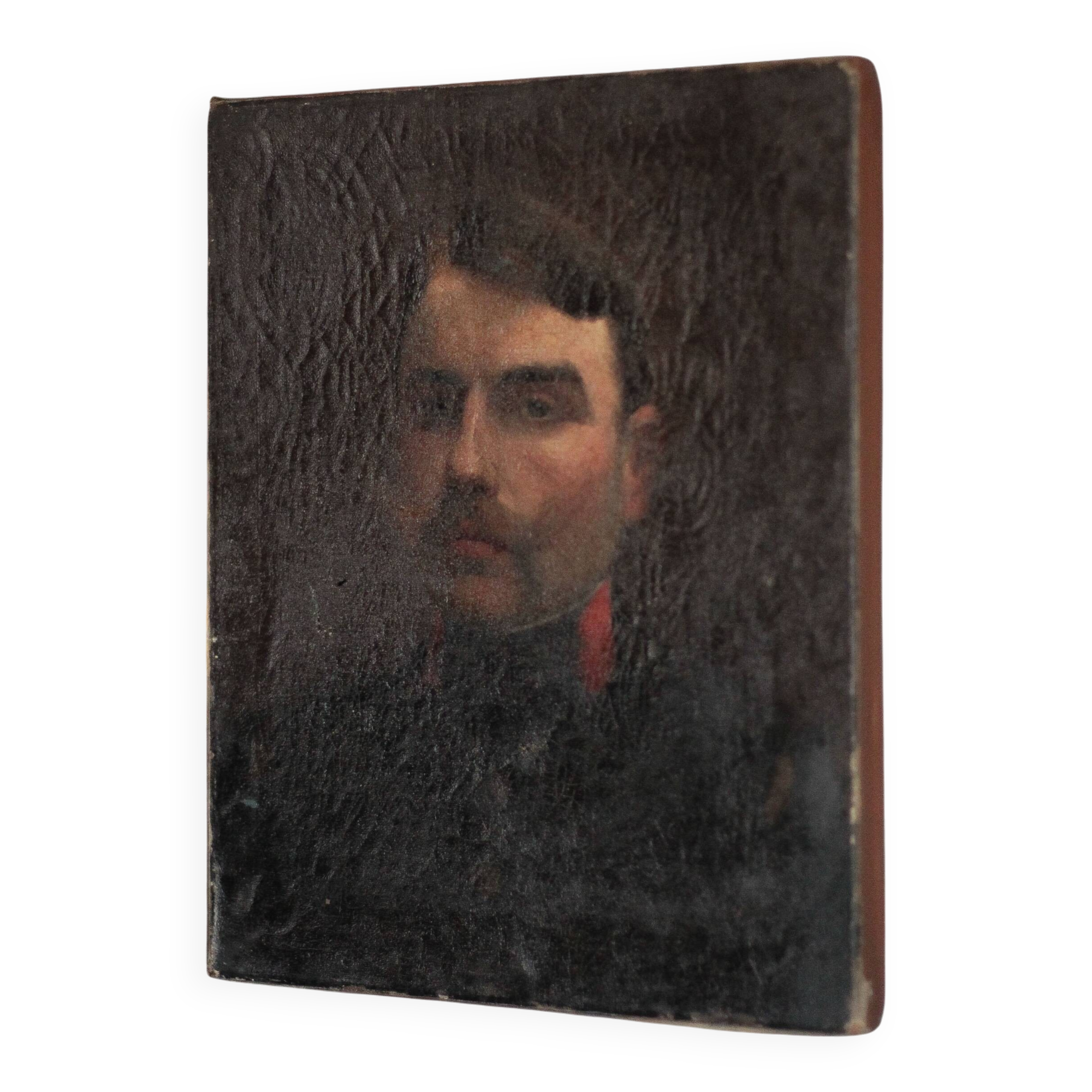 vintage painting, painting on canvas, military man portrait painting, decoration