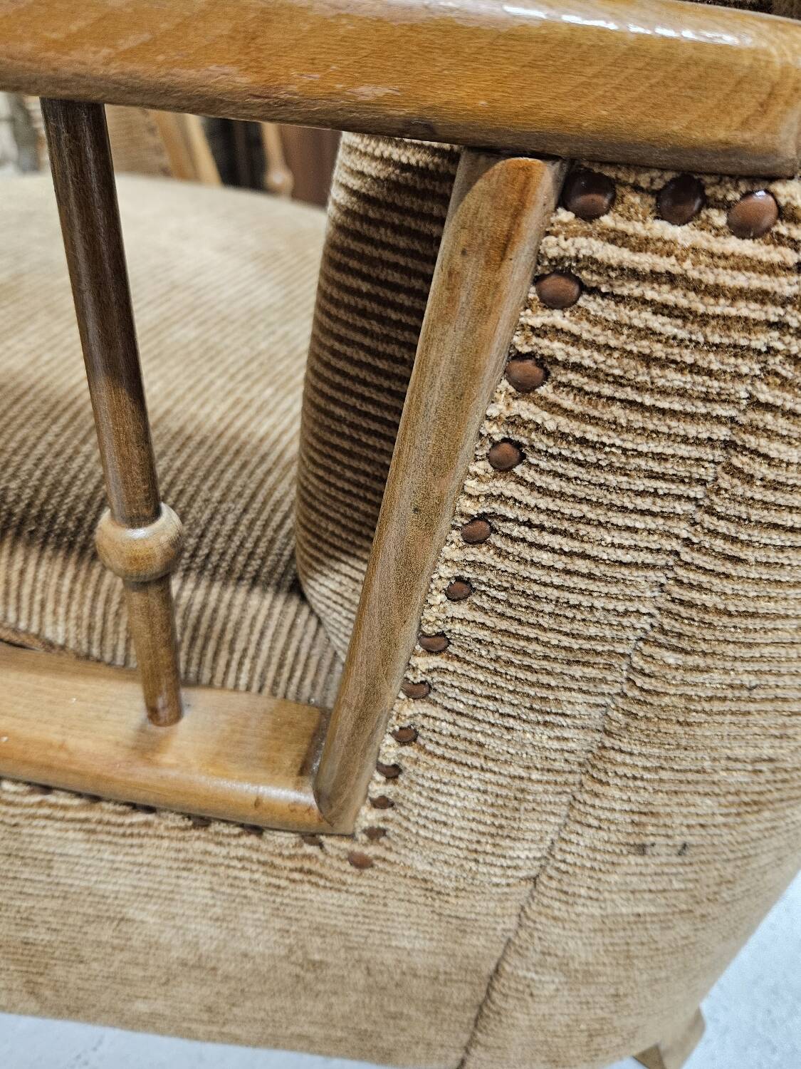 Paire de fauteuils brutalistes, années 1950