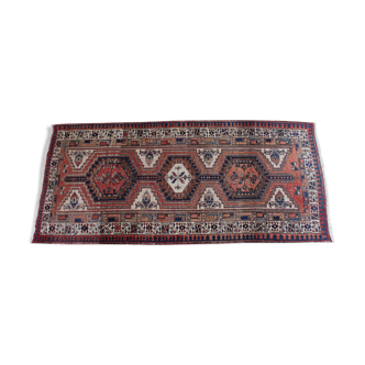 Vintage fringe rug Afshar 106x231cm