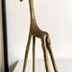 Girafe en laiton doré
