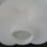 Vintage Elephant Light Lamp James Poki glass opalin base alu brushed