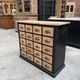 Workshop furniture with 20 drawers