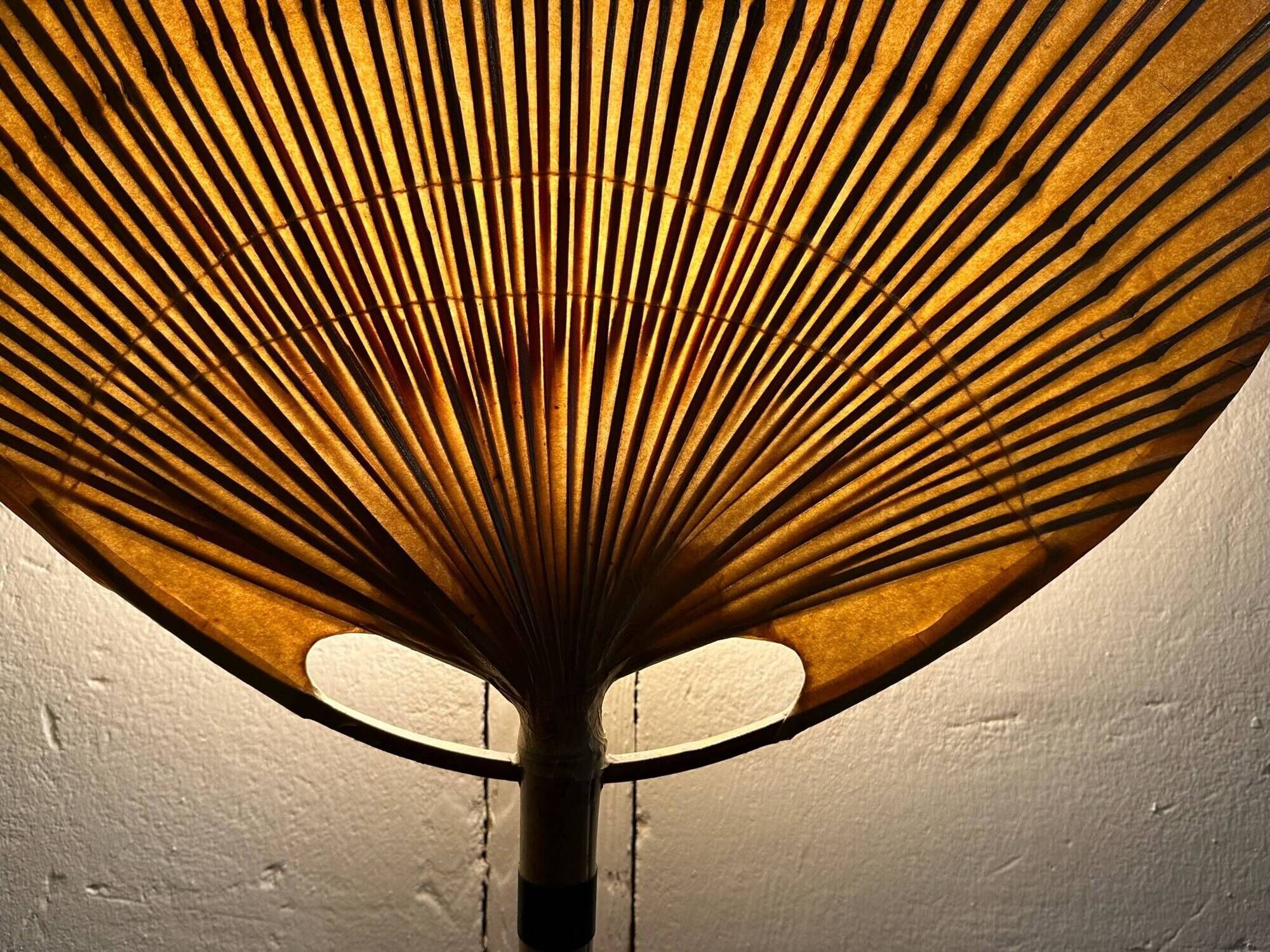 Pair Of Ingo Maurer Uchiwa III Wall Lamps For M-Design, 1973