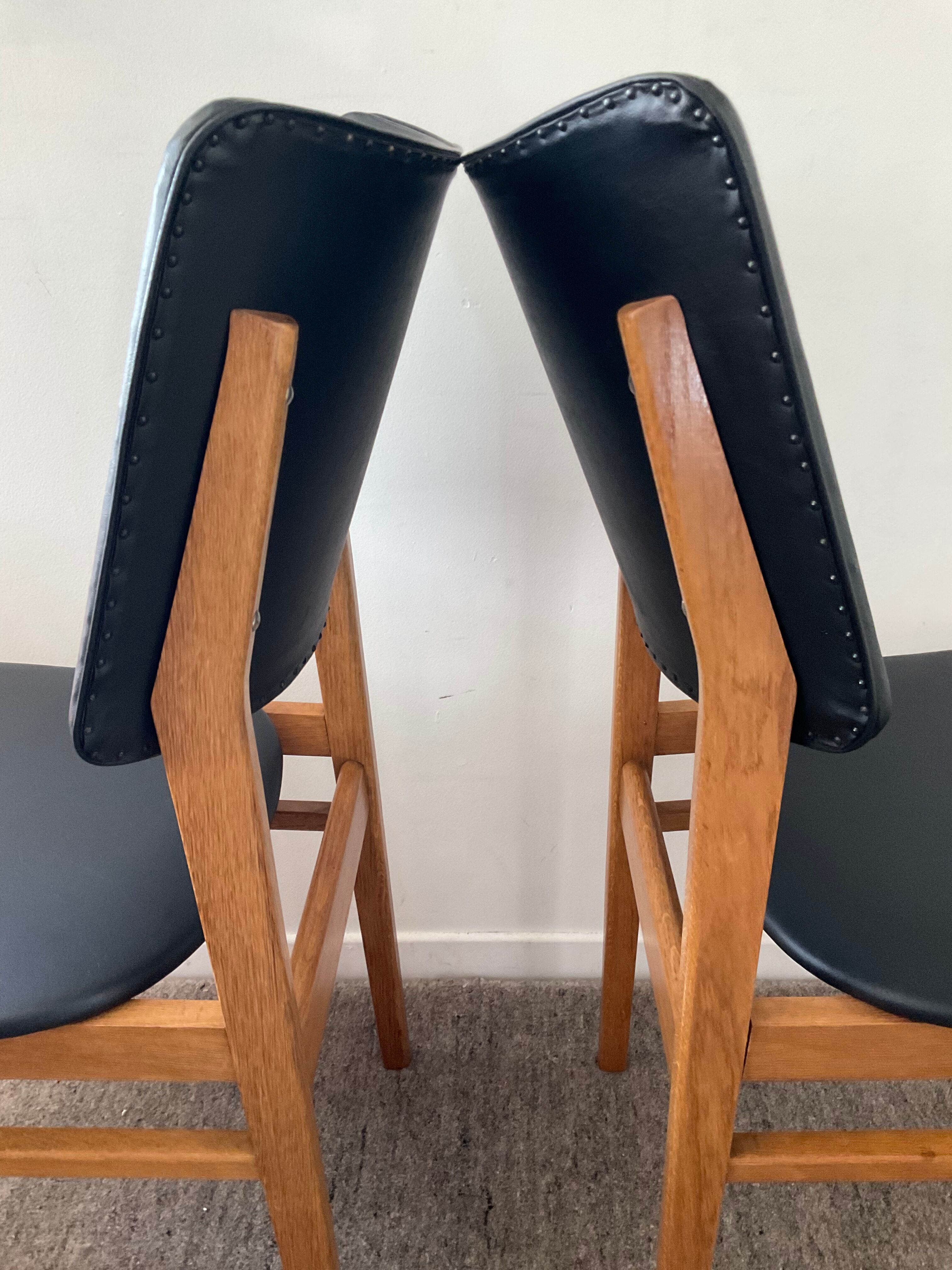 Pair of Scandinavian chairs from the 60s in teak